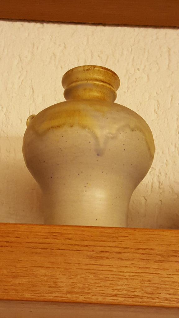 Grau-gelbe Vase - Omas Schätze